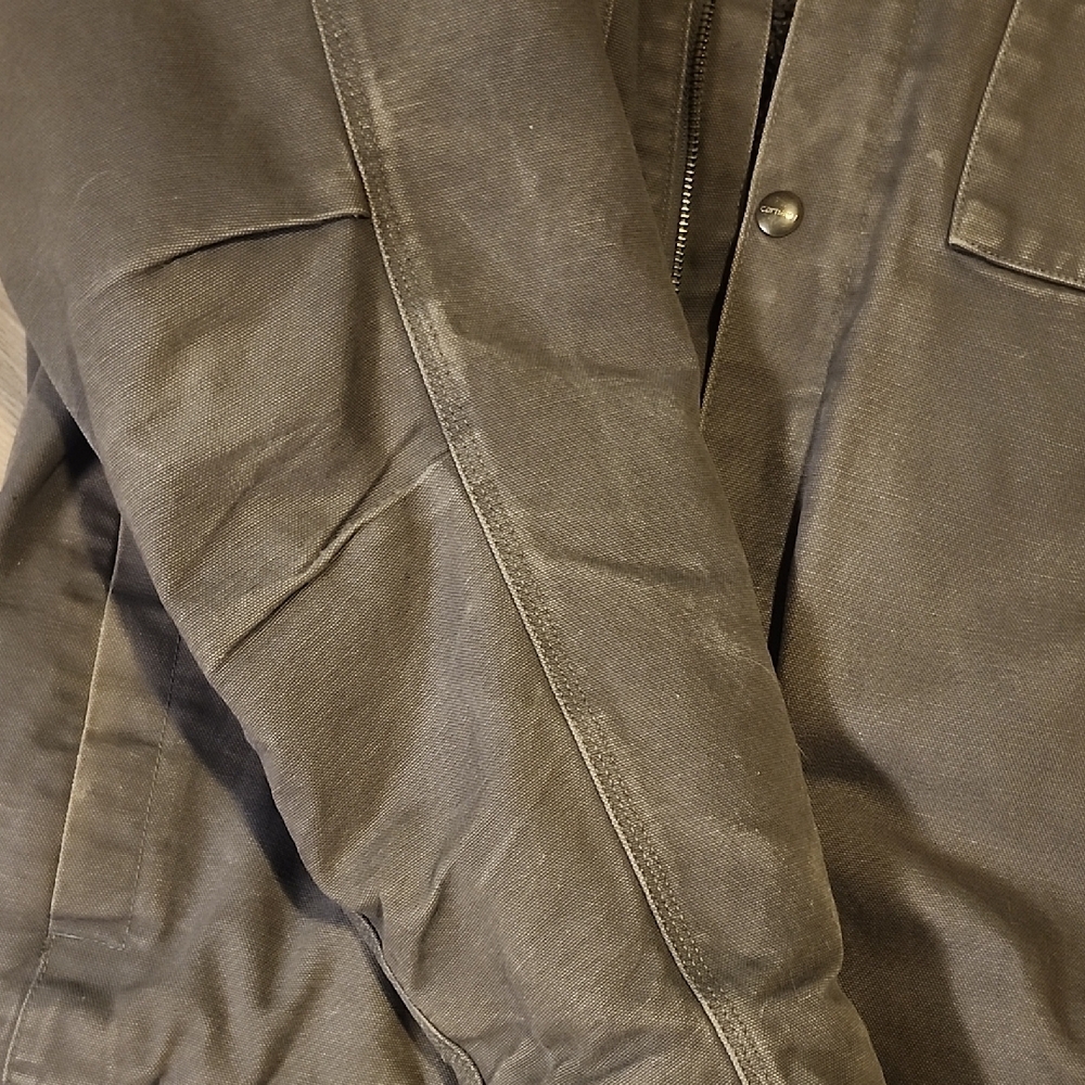 Carhartt Men's Gray Hooded Field Jacket- XL - Picture 5 of 9